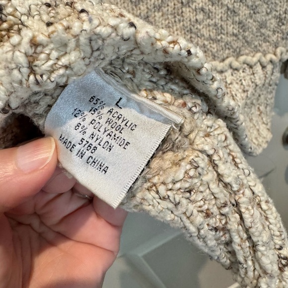 Avalin Wool Sweater Rollneck Cream Large - Picture 4 of 4